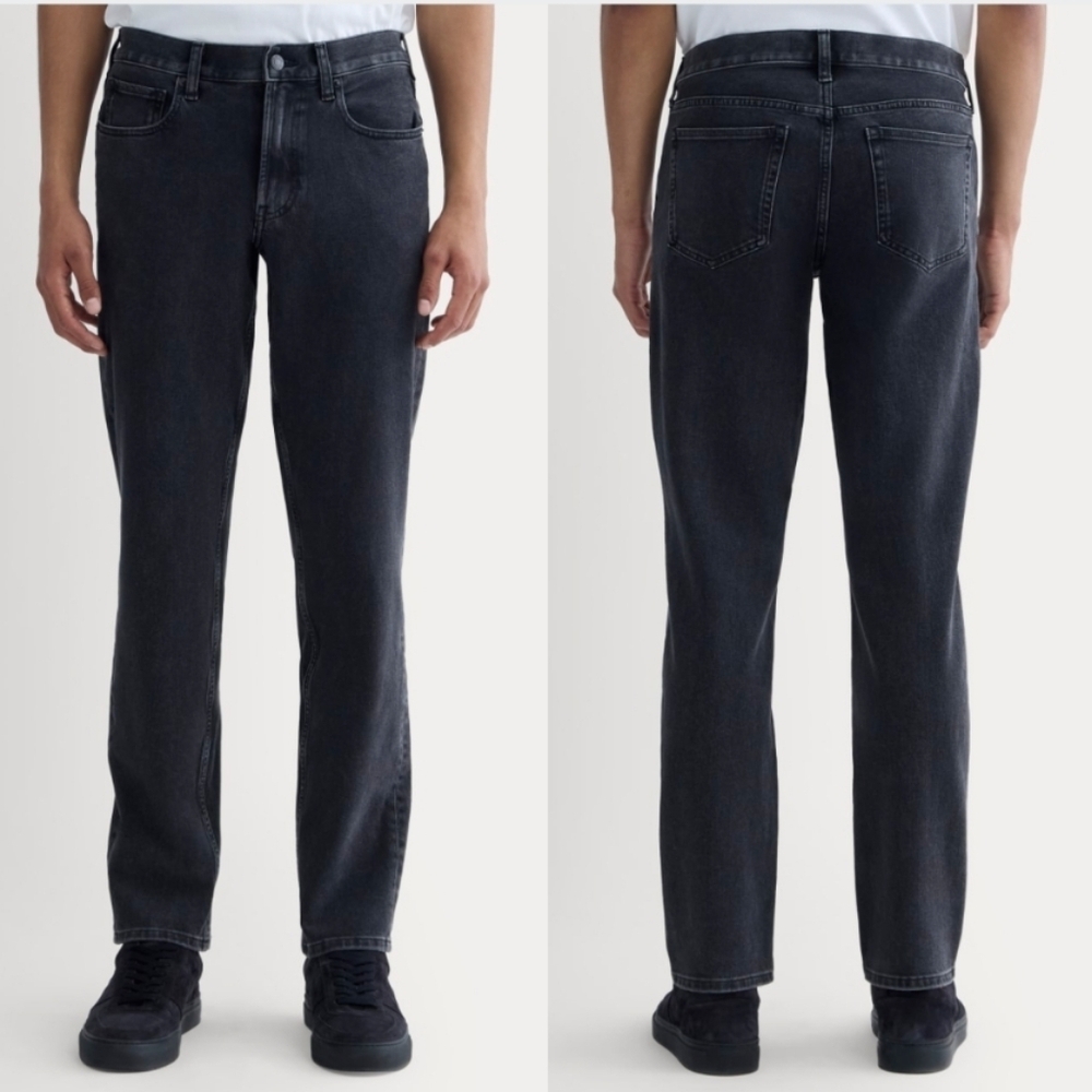 Everlane The Athletic 4-Way Stretch Organic Cotton Jeans, Coal